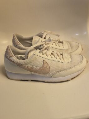 Nike Women's Daybreak Swoosh SE Sneakers In Sail Snakeskin Colorway
